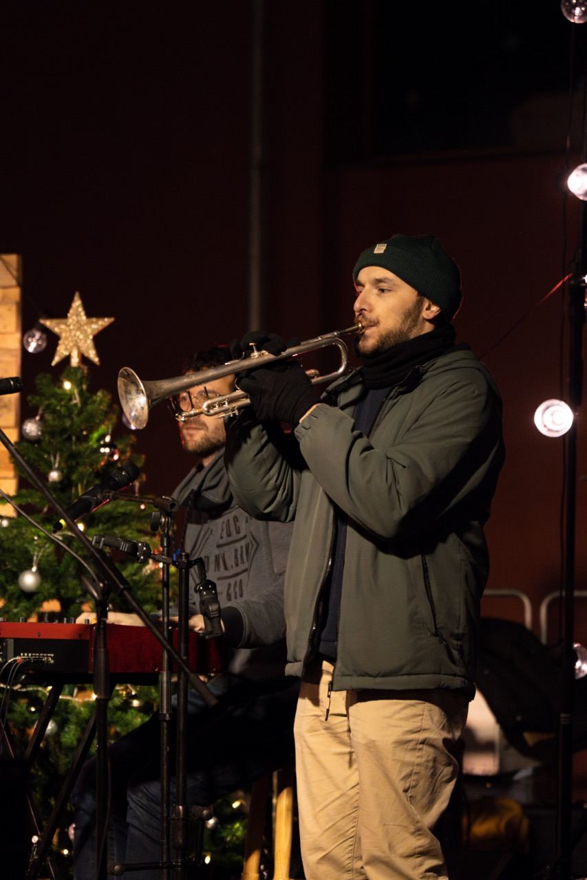 Trompeta en directe, concert de carrer